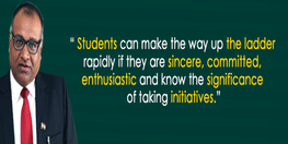 Director of LBIIHM, Mr. Kamal Kumar shares great philosophies with the youth to reach the pinnacle of success